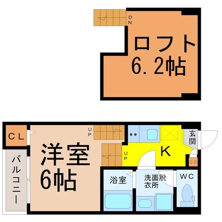 ハーモニーテラス木之免町IIの物件間取画像